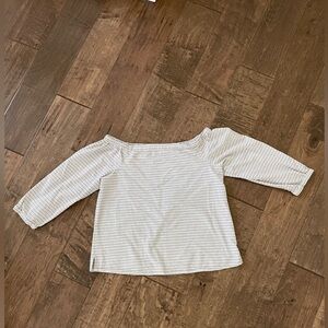 Madewell Striped off the shoulder top